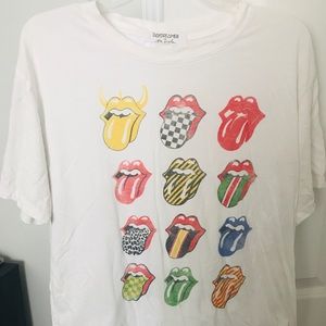 Free people Rolling Stones tee shirt.